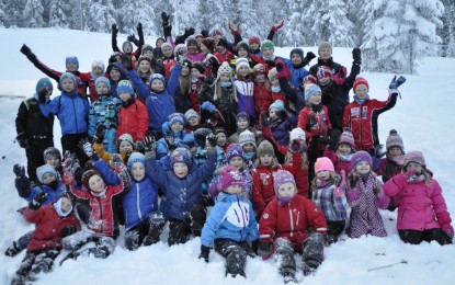 Skisamling på Leirskogen