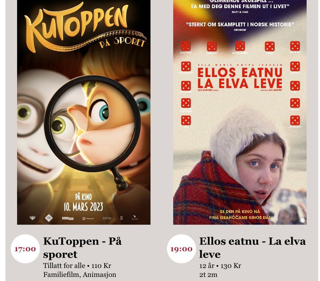 Kino i vinterferien – lørdag 4. mars